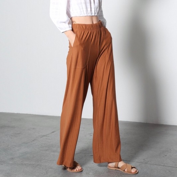 ✨SOLD✨ Oasis Wide Leg High Waist Pants in Copper - Picture 2 of 6